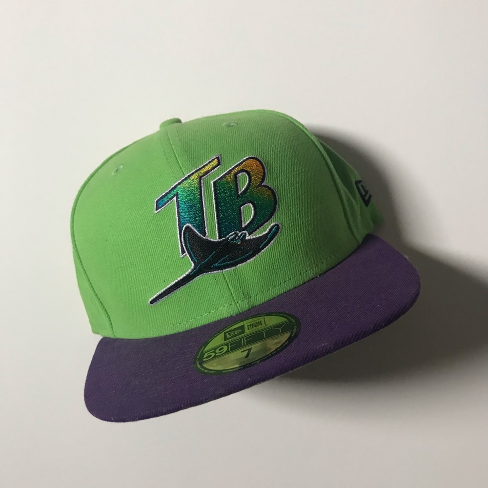 MLB TAMPA BAY RAYS Baseball Fitted New Era Hat Cap